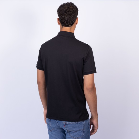 Polo Ralph Lauren Mens Black Custom Slim Fit Pima Polo Shirt main image