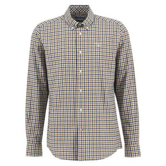 Barbour Lifestyle Mens Beige Finkle Gingham Shirt main image
