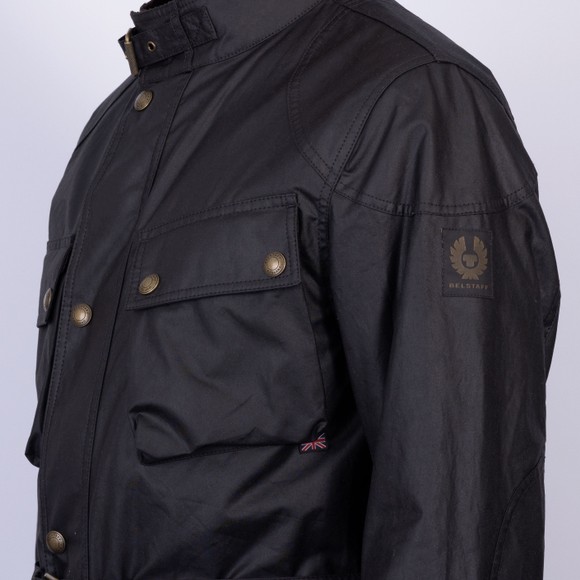 Belstaff Mens Black Trialmaster Wax Jacket main image