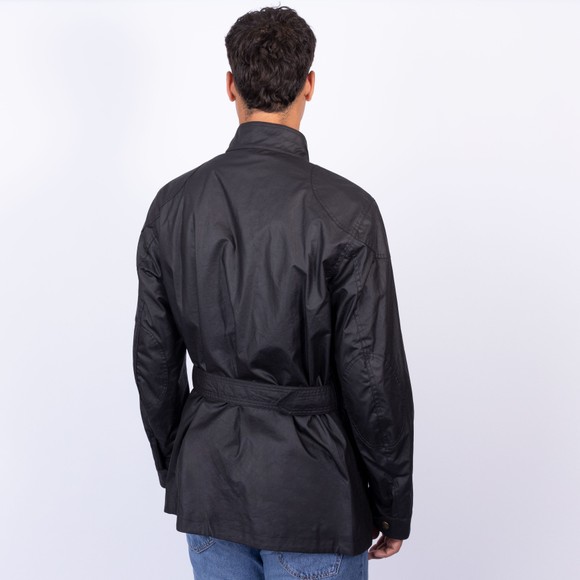 Belstaff Mens Black Trialmaster Wax Jacket main image
