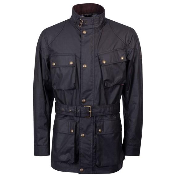 Belstaff Mens Black Trialmaster Wax Jacket main image