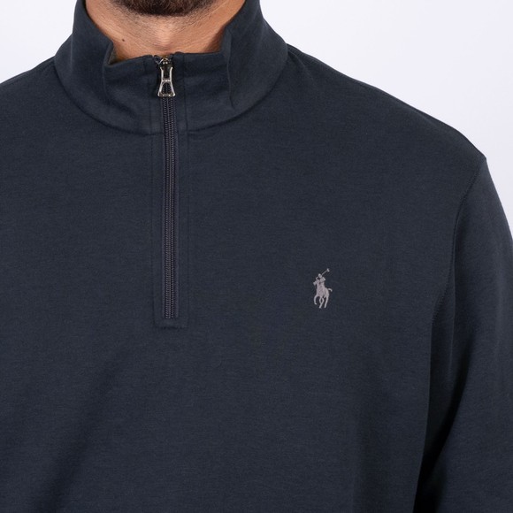 Polo Ralph Lauren Mens Blue Luxury Jersey Half Zip Sweatshirt main image