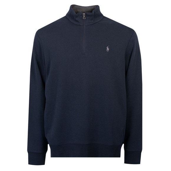 Polo Ralph Lauren Mens Blue Luxury Jersey Half Zip Sweatshirt main image