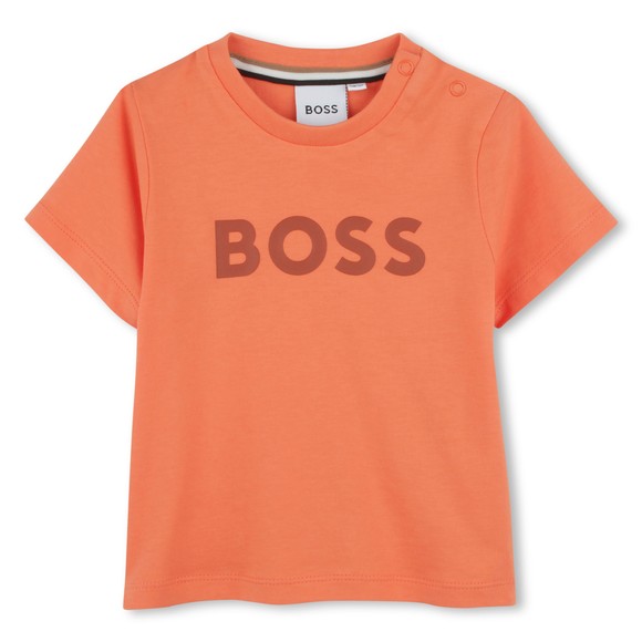 BOSS Baby Boys Orange J52105 Centre Logo T-Shirt main image
