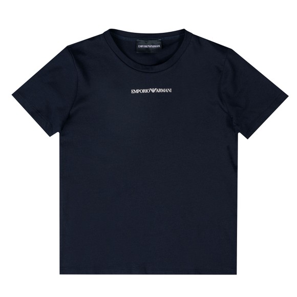 Emporio Armani Boys Blue Classic Logo T Shirt main image