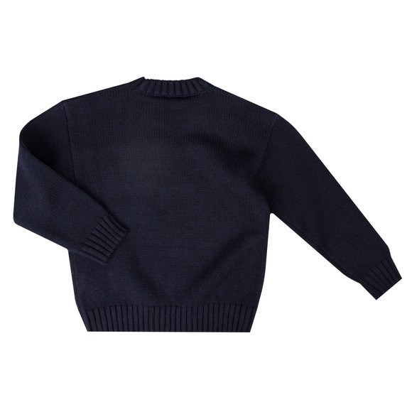 Emporio Armani Boys Blue Logo Knitted Jumper main image