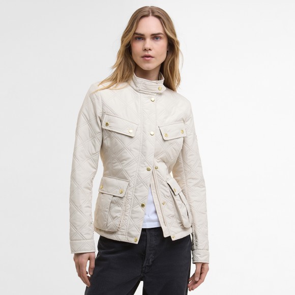 Barbour International Womens Pink Halsey Quilted Jacket main image
