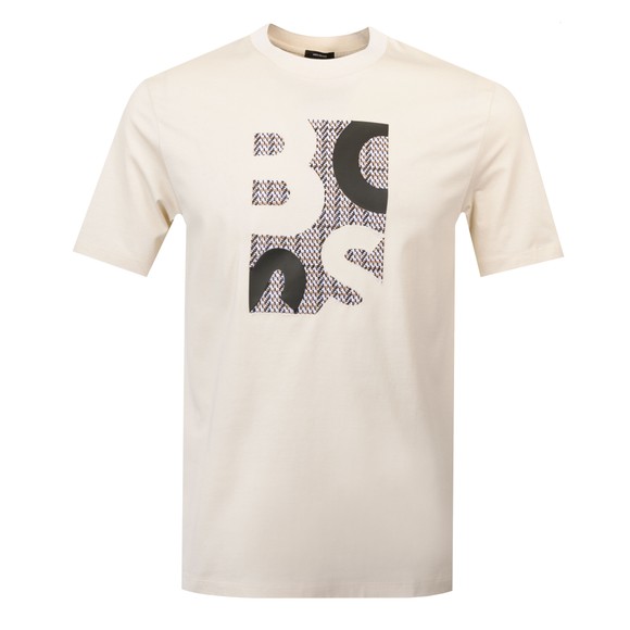 BOSS Mens Beige Thompson 655 Mercerised T-shirt main image