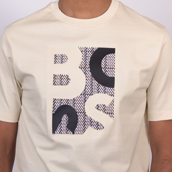 BOSS Mens Beige Thompson 655 Mercerised T-shirt main image