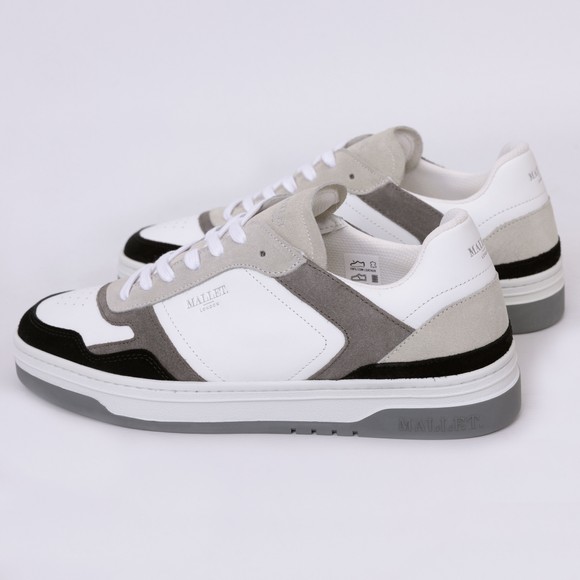 Mallet Mens White Barnsley Trainer main image