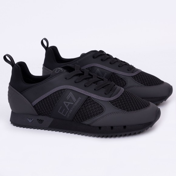 EA7 Emporio Armani Mens Black Mesh Runner