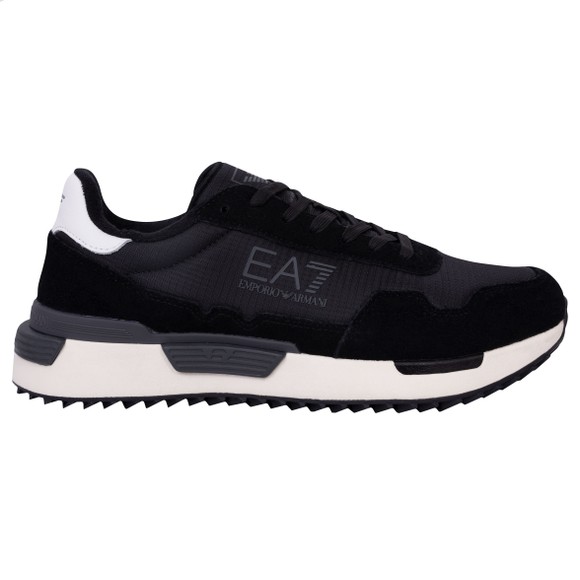 EA7 Emporio Armani Mens Black Vintage Trainer
