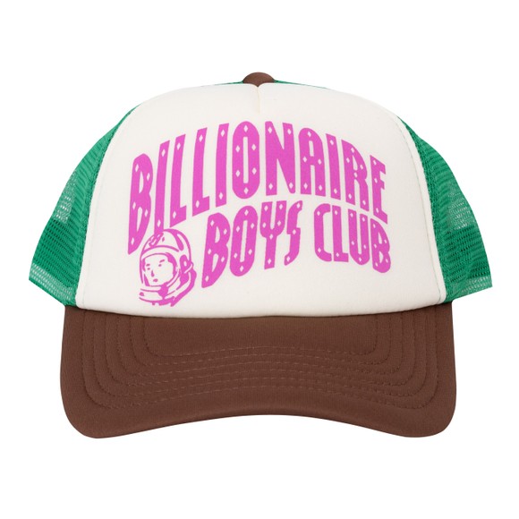 Billionaire Boys Club Mens Beige Arch Logo Mesh Trucker Cap main image