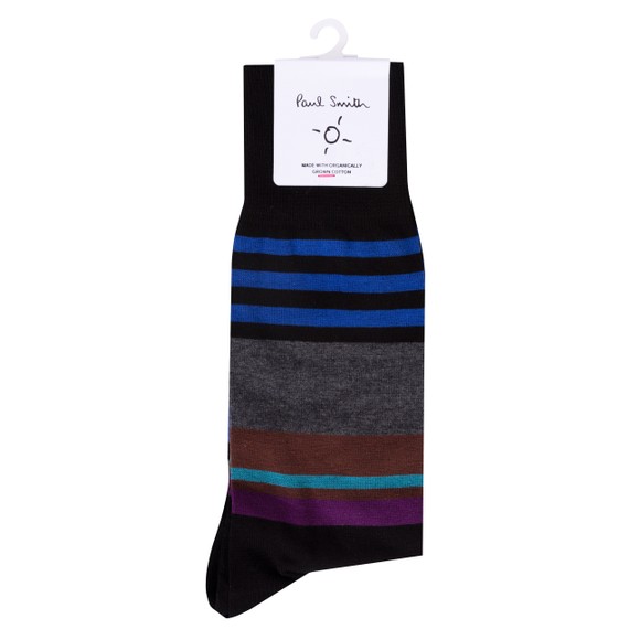 Paul Smith Mens Black Leon Stripe Socks main image