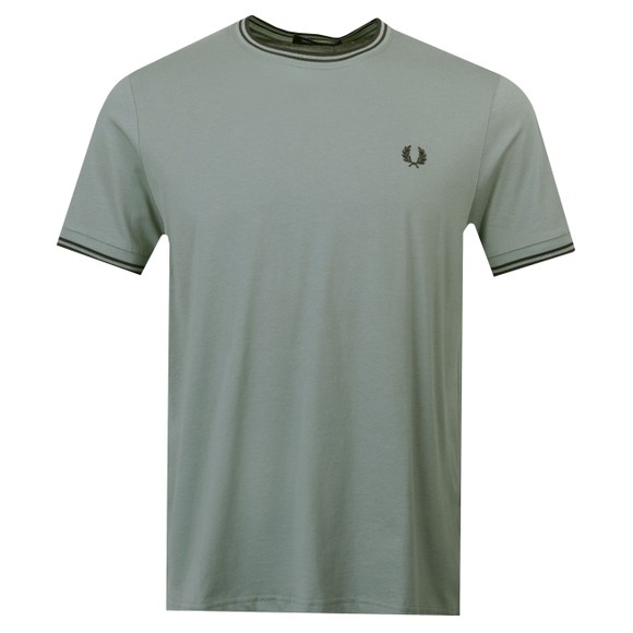 Fred Perry Mens Blue Twin Tipped T-Shirt main image