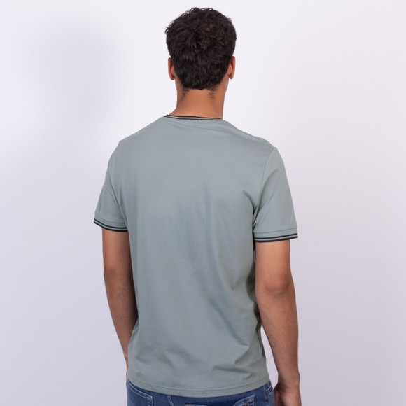 Fred Perry Mens Blue Twin Tipped T-Shirt main image