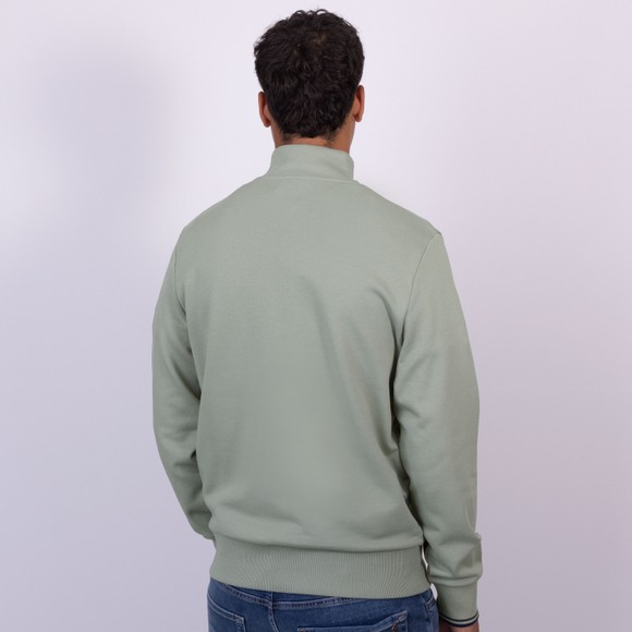 Fred Perry Mens Green 1/2 Zip Sweatshirt main image