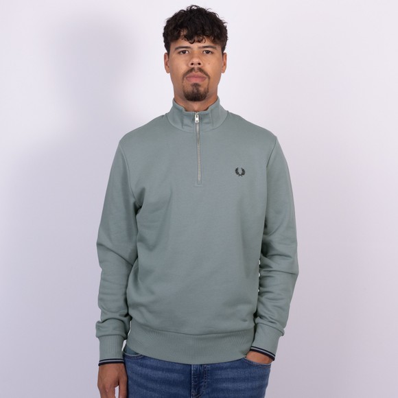Fred Perry Mens Blue 1/2 Zip Sweatshirt main image