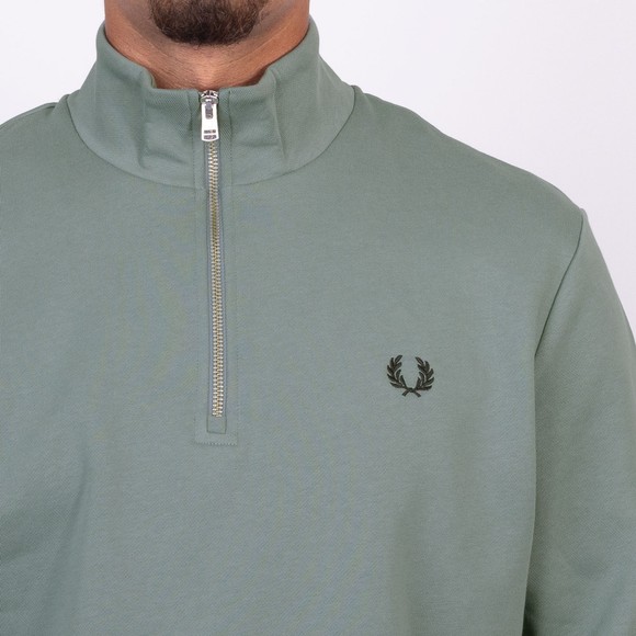 Fred Perry Mens Blue 1/2 Zip Sweatshirt main image