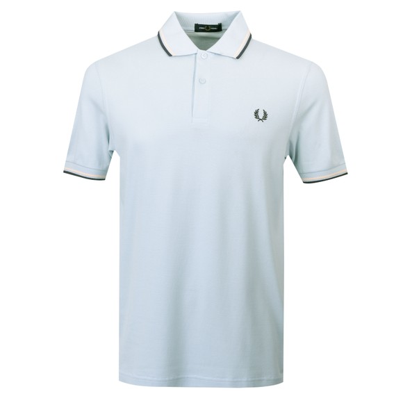 Fred Perry Mens Blue Twin Tipped Polo Shirt main image