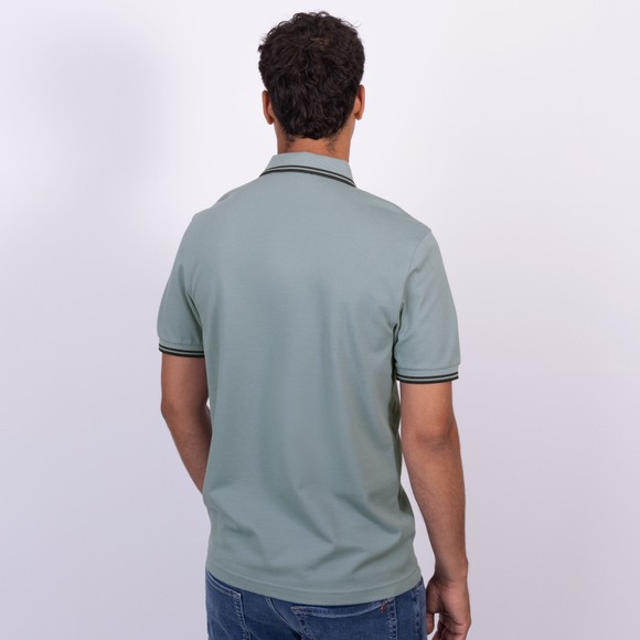 Fred Perry Mens Blue Twin Tipped Polo Shirt main image