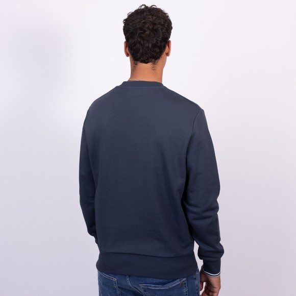 Fred Perry Mens Blue Crew Neck Sweatshirt main image