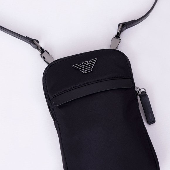 Emporio Armani Mens Black Phone Pouch main image