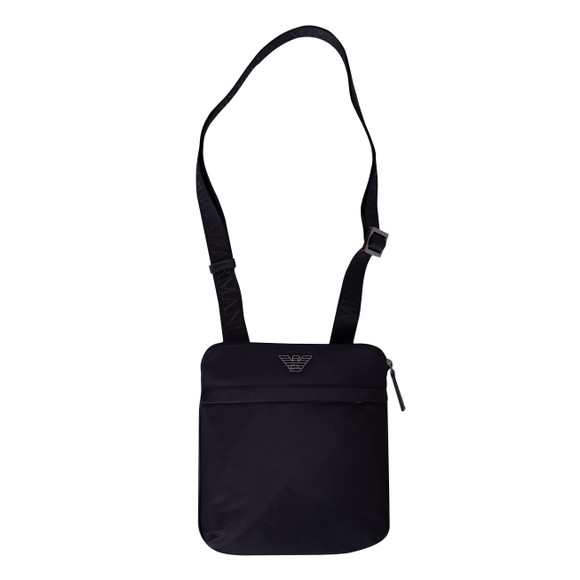 Emporio Armani Mens Black Nylon Woven Crossbody Bag main image