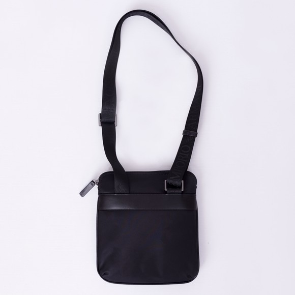 Emporio Armani Mens Black Nylon Woven Crossbody Bag main image