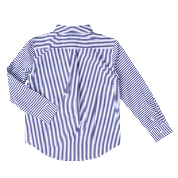 Polo Ralph Lauren Boys Blue Striped Poplin Shirt main image