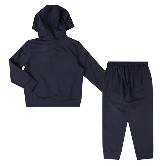 EA7 Emporio Armani Boys Blue Train Visibility Overhead Hooded Tracksuit main image