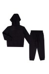 EA7 Emporio Armani Boys Black Train Visibility Overhead Hooded Tracksuit