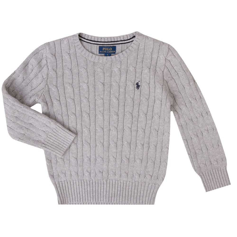 Boys Cotton Cable Knit Jumper