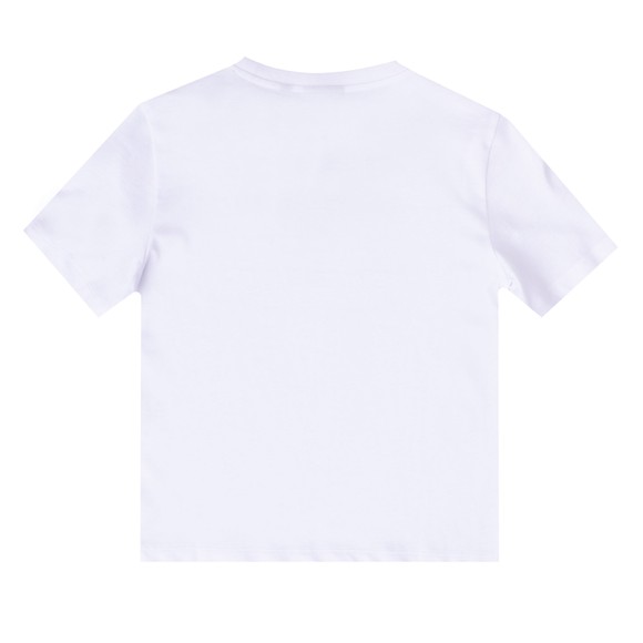 EA7 Emporio Armani Boys White Small Logo T Shirt main image