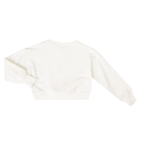 Moschino Girls Off-White Ribbon Bear Sweatshirt main image