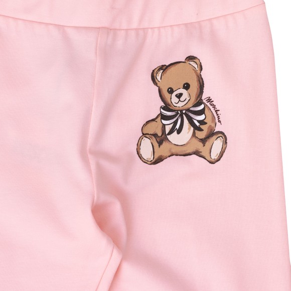 Moschino Girls Red Ribbon Bear Legging main image