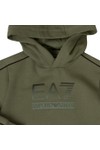EA7 Emporio Armani Boys Green Train Visibility Overhead Hoody