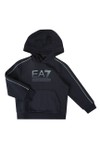 EA7 Emporio Armani Boys Blue Train Visibility Overhead Hoody