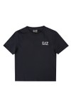 EA7 Emporio Armani Boys Blue Small Logo T Shirt