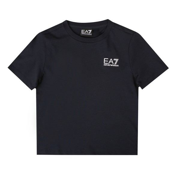EA7 Emporio Armani Boys Blue Small Logo T Shirt main image