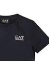 EA7 Emporio Armani Boys Blue Small Logo T Shirt