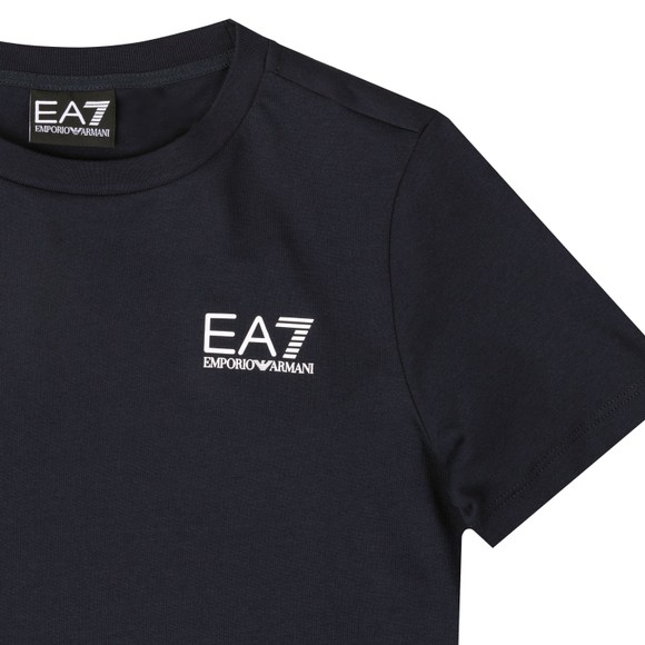 EA7 Emporio Armani Boys Blue Small Logo T Shirt main image