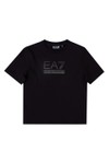 EA7 Emporio Armani Boys Blue Train Visibility Big Logo T Shirt
