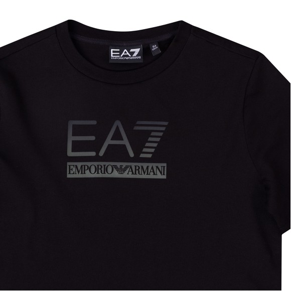 EA7 Emporio Armani Boys Blue Train Visibility Big Logo T Shirt main image