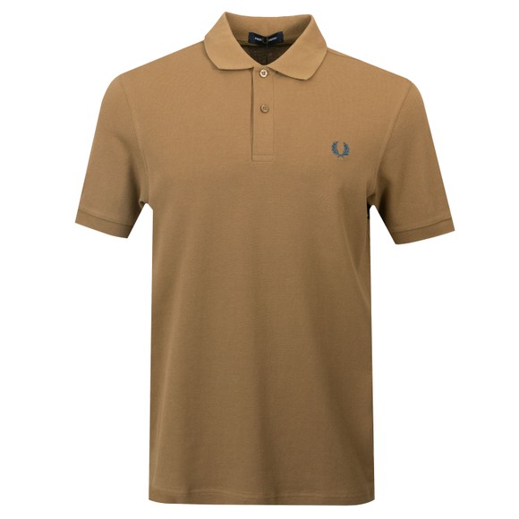 Fred Perry Mens Brown Plain Polo Shirt main image