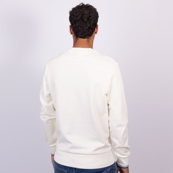 Fred Perry Mens Off-White Crew Neck Sweatshirt main image