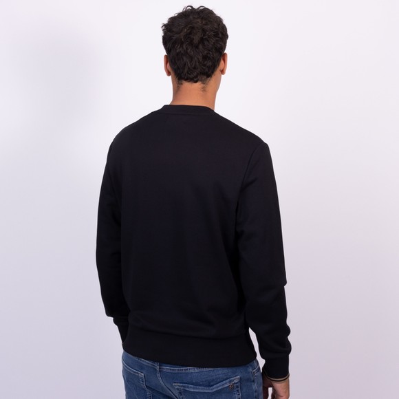Fred Perry Mens Black Crew Neck Sweatshirt main image