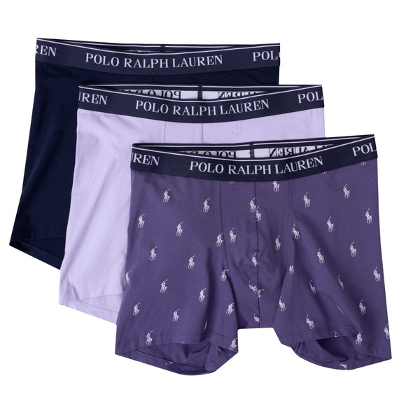 Polo Ralph Lauren Mens Multicoloured Stretch Cotton 3-Pack Boxer Brief main image