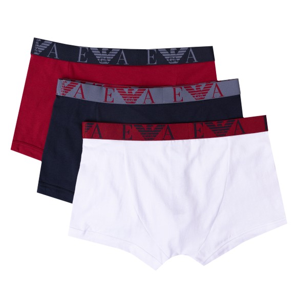 Emporio Armani Mens Blue 3 Pack Stretch Cotton Trunk main image