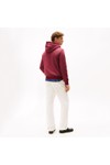 Tommy Hilfiger Mens Red Logo Hoody